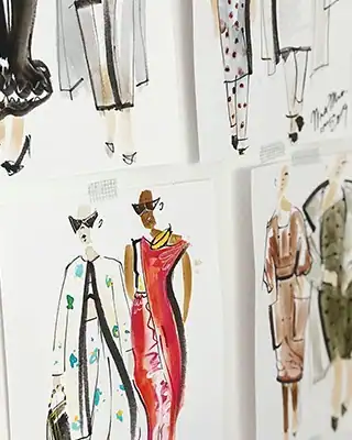IFA Paris fashion sketches